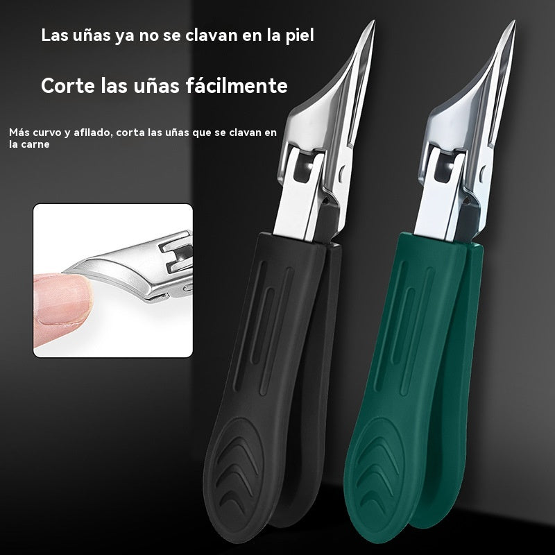 🔥50% de descuento🔥 Compra 1 y llévate 1 gratis: Cortaúñas a prueba de salpicaduras, hoja en ángulo de 25° (juego de 3 piezas) * 2