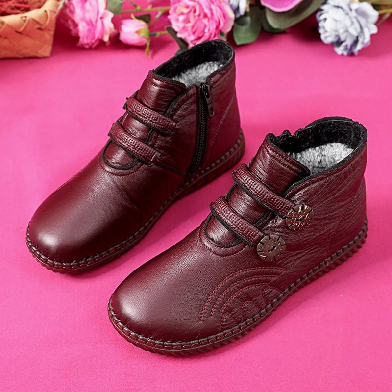 【35-40】❄️👢 Női csúszásgátló bőrcipő őszre és télre, kézzel készített Olaszországban