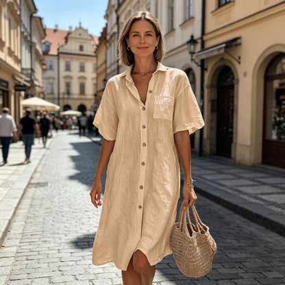 ☀️ Lezser vászon ingruha forró nyári napokra | Kényelem és stílus 👗