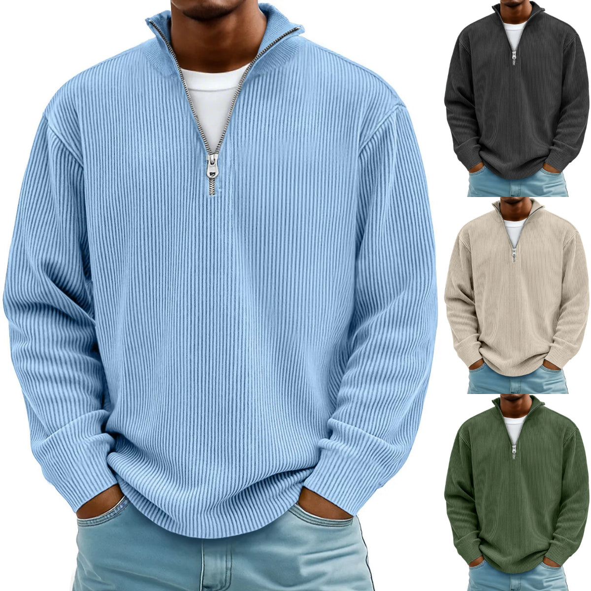 🔥【S-5XL】2025 Jesień/Zima Nowa męska bluza ze stójką