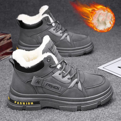 🔥🔥👞【39－44】2025 nowe męskie zimowe, pogrubione, aksamitne, ciepłe buty Martin