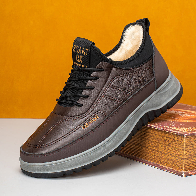 🏆Žhavý prodej🔥【Velikosti 39-45】Nová pánská zimní ležérní sportovní obuv z roku 2025, pravá kůže, nepromokavá, měkká semišová podrážka, zbrusu nová
