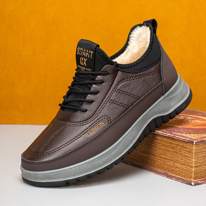 🏆Žhavý prodej🔥【Velikosti 39-45】Nová pánská zimní ležérní sportovní obuv z roku 2025, pravá kůže, nepromokavá, měkká semišová podrážka, zbrusu nová