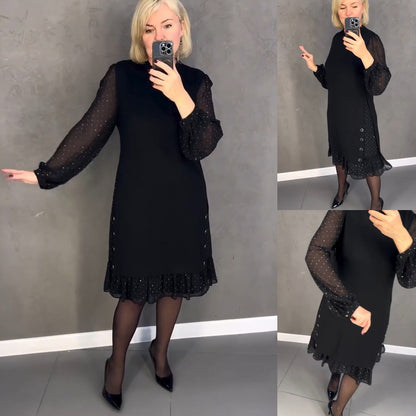 💖💖【S-5XL】🍁🍂Minőségi stílusos őszi és téli új stílusú ruha
