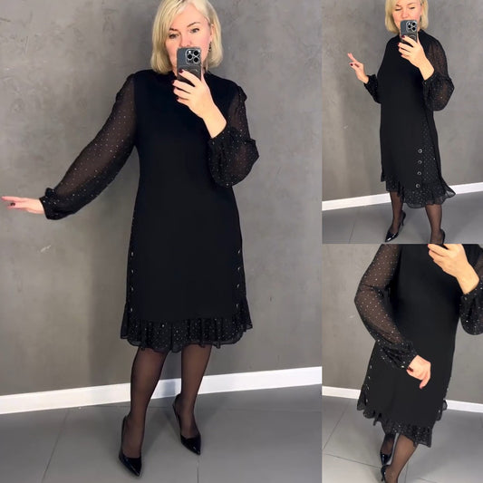 💖💖【S-5XL】🍁🍂Minőségi stílusos őszi és téli új stílusú ruha