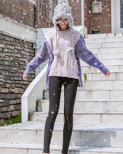 ✨【2 darabos】⛄【S-5XL】Női meleg és stílusos gyapjú leggings - Téli alapvető darab