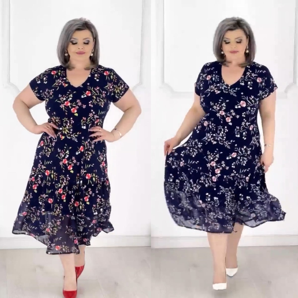 👗【S-5XL】❤️2025 tavaszi és nyári új elegáns ruha