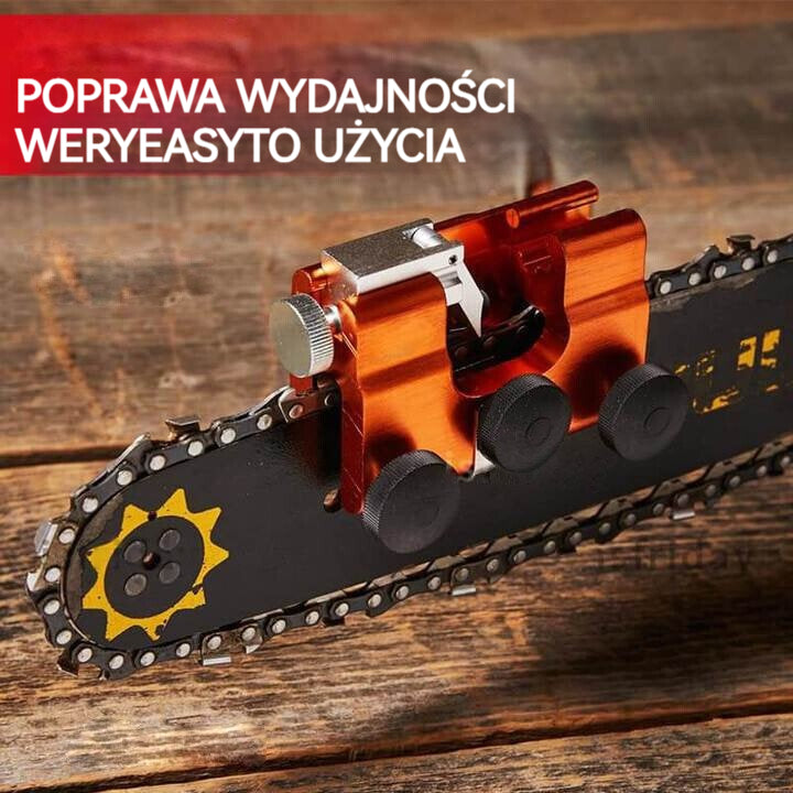 1 Ręczna ostrzałka do łańcucha 3 Głowe szlifowanie (rozmiar: 4, 5, 6 milimetr)1 uchwyt