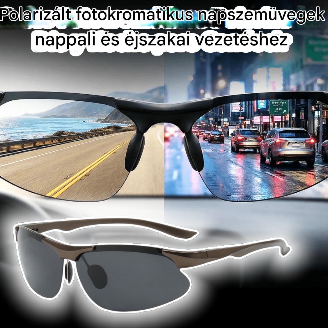 🕶️ Polarizált fotokromatikus nappali és éjszakai vezetési szemüveg 🚗
