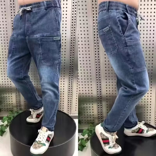 【S-5XL】Blugi elastici pentru bărbați de mărime plus cu un plus de grăsime