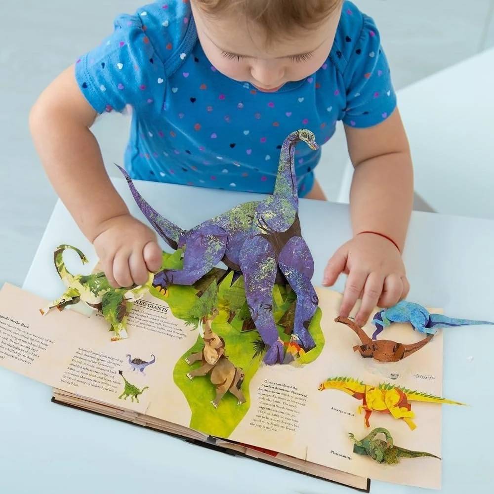 【Kupte 1 a získejte 1 zdarma】📕 3D encyklopedie prehistorických dinosaurů – vyskakovací kniha – encyklopedie dinosaurů