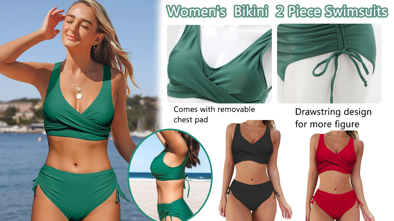 🌴👙【S-2XL】Női 2 részes bikini fürdőruha