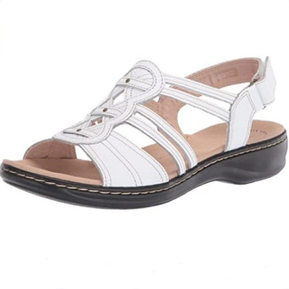 ☀️👡 【35-43】Női puha és kényelmes, lapos talpú bőr utcai szandál