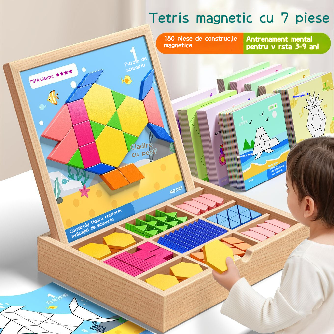 ✨Tangram geometrikus mágneses építőkockák