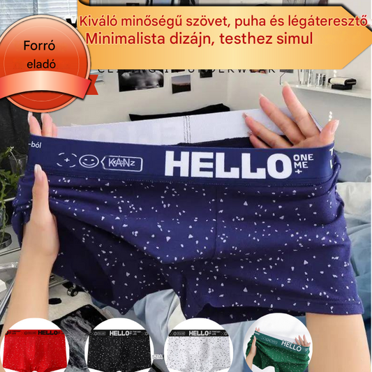 ⏳⏳[Korlátozott idejű ajánlat]🔥(5 darab) Új férfi pamut boxernadrág