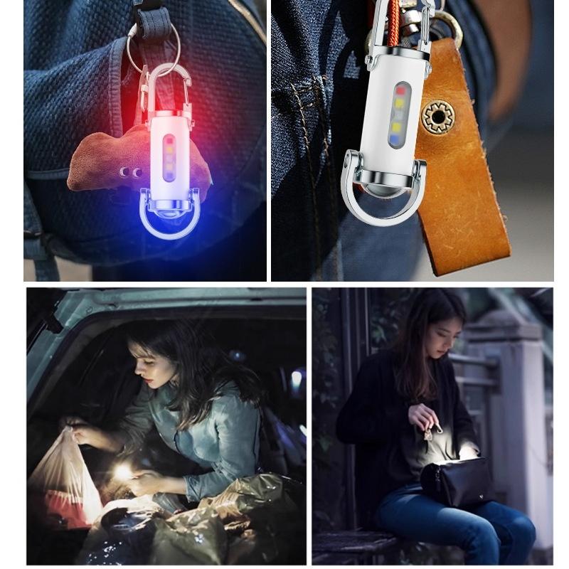 🔥Gran oferta🔥Linterna mini llavero súper brillante e impermeable