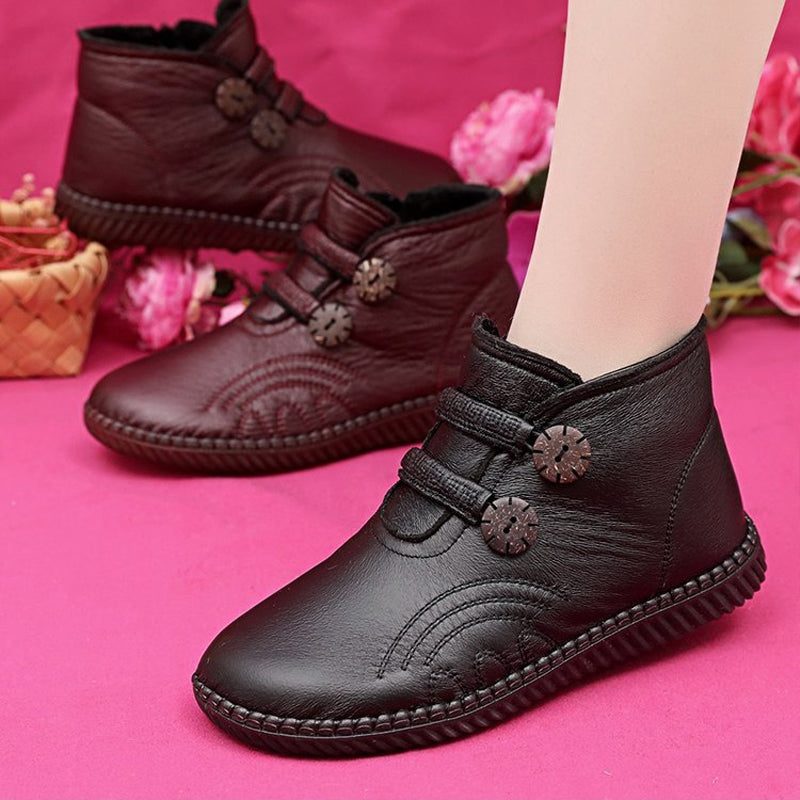 【35-40】❄️👢 Női csúszásgátló bőrcipő őszre és télre, kézzel készített Olaszországban