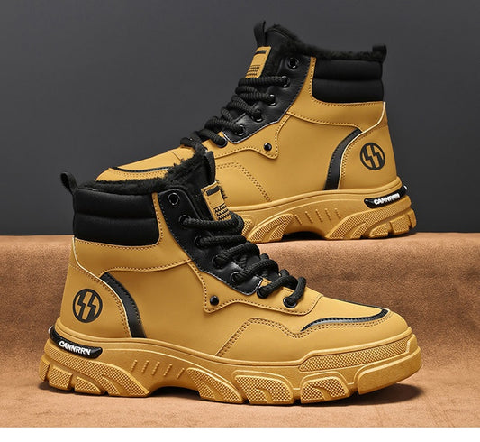 🔥🔥 【39-44】Nuevo estilo para otoño e invierno, botas antideslizantes versátiles para hombre con suelas gruesas