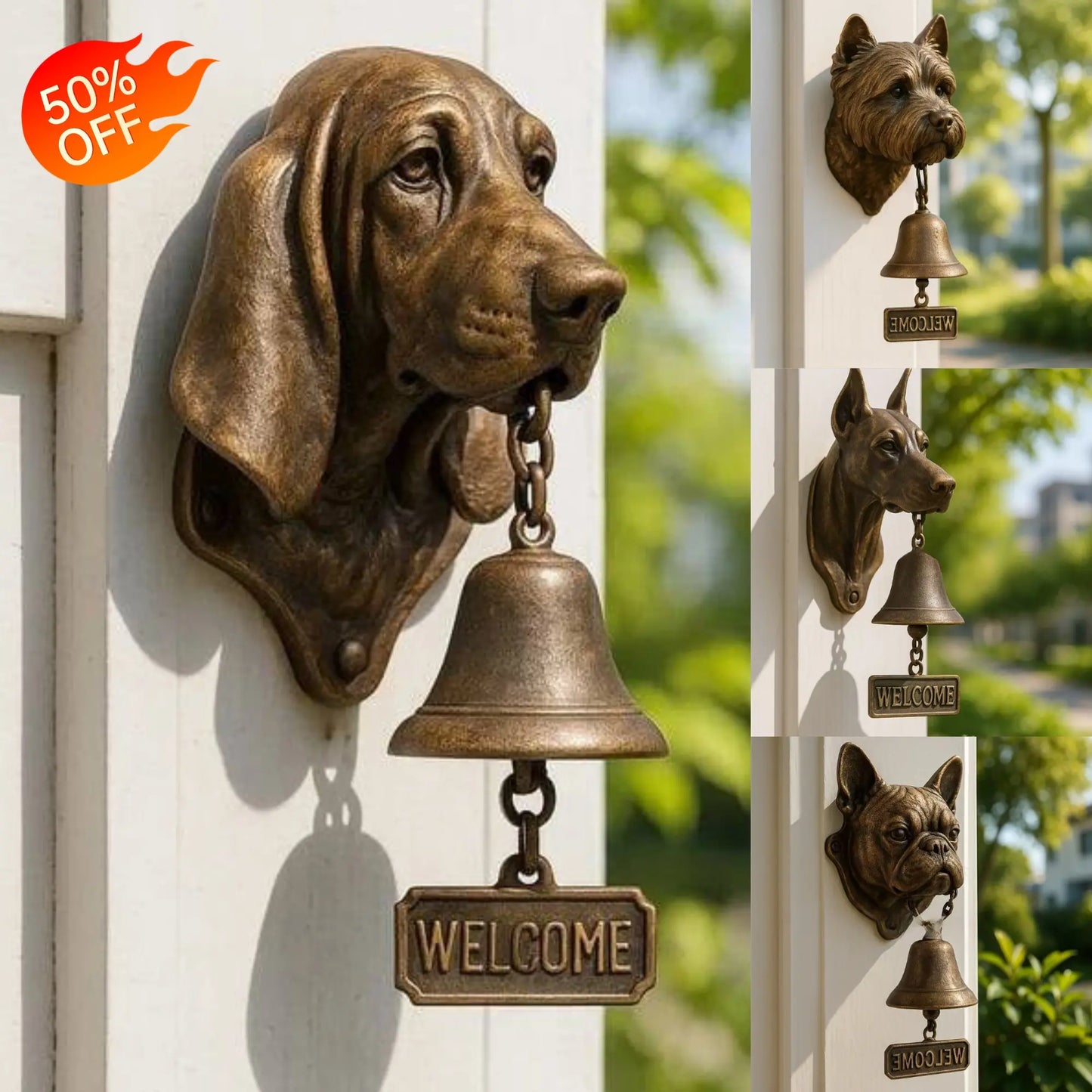 🔔🐶🐶🐶🐶 Kutyáknak szóló üdvözlő csengő