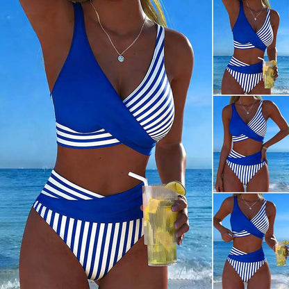🏖️【40-100kg】🤩 Új mintás fürdőruha szett, gyorsan száradó és légáteresztő anyag, testhezálló és stílusos