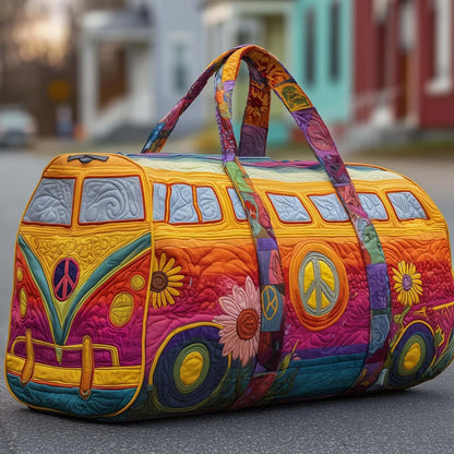 🌸Hippie Van párnázott utazótáska，【(16x8x8) hüvelyk】1 darab 11900 Ft