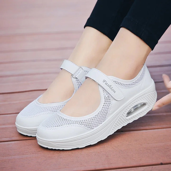 【30% OFF】Egyszínű Mesh egyetlen cipő