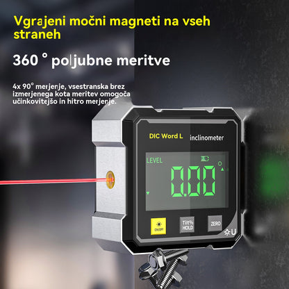 【📢📢Najnižja cena za omejen čas!!! 💥】Štiristranski magnetni, dvostranski elektronski laserski nivelir