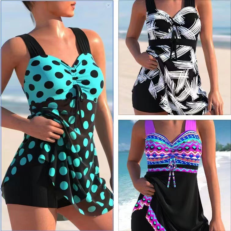 【30%OFF】🩱🏖️【S-4XL】2025-es új, nyomott női fürdőruha