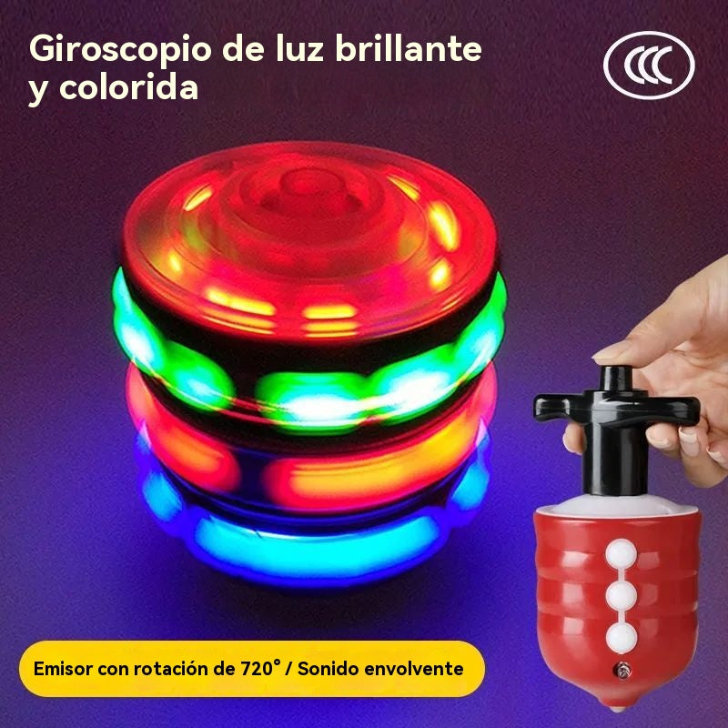 ¡Oferta por tiempo limitado! ¡Compra uno y llévate otro gratis! 🔥 ¡El juguete más popular de 2025! 🎶🌈 Peonza musical, colorida y luminosa.