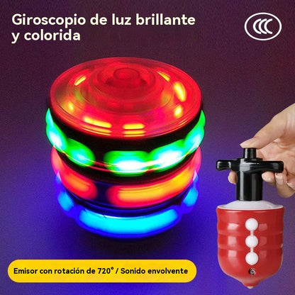 ¡Oferta por tiempo limitado! ¡Compra uno y llévate otro gratis! 🔥 ¡El juguete más popular de 2025! 🎶🌈 Peonza musical, colorida y luminosa.