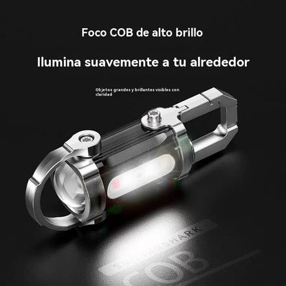【Compra 1 y llévate 1 gratis】2 piezas 26 euro🔥Gran oferta🔥Linterna mini para llave súper brillante e impermeable con salida de 1200 lm
