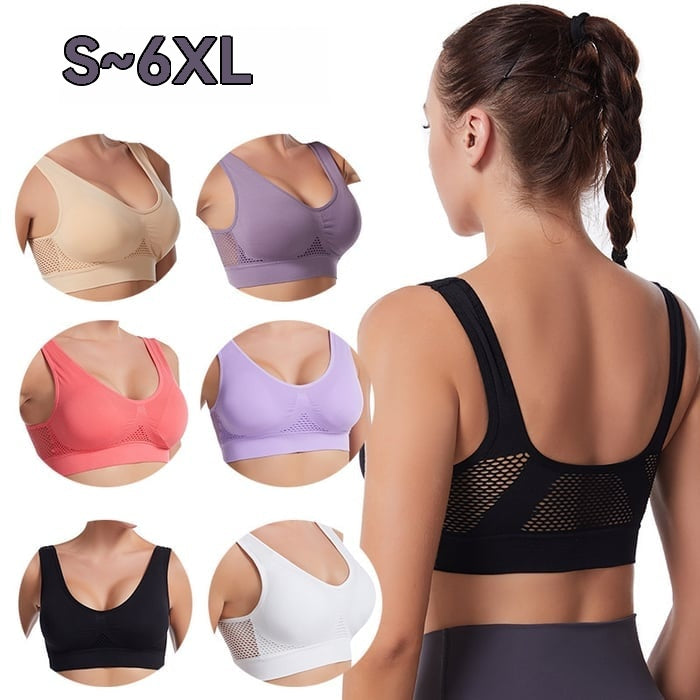 😍【Conjunto de tres piezas】Sujetador invisible de talla grande ❤️ Transpirable y fresco 【40–120KG】