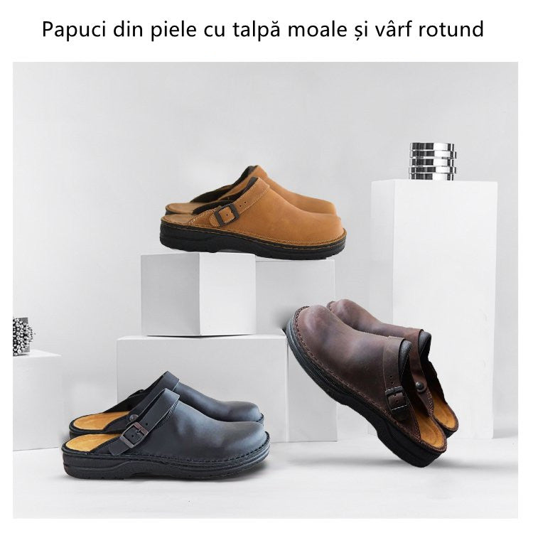 ✨[39-48] 😎Puha talpú bőr papucs