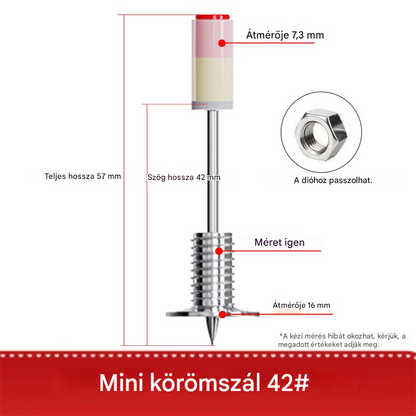【50 db】Új mini M8 menetes csap kiszerelő anyával