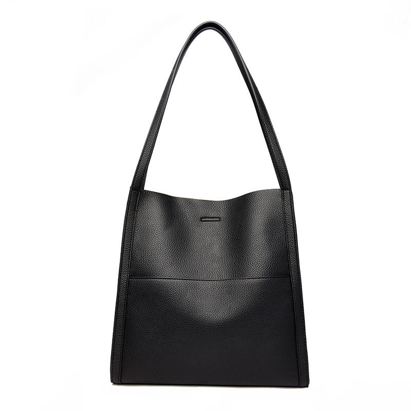 🔥👜👜【45% OFF】Nagy kapacitású, egyszerű tömör őszi, puha bőr válltáska