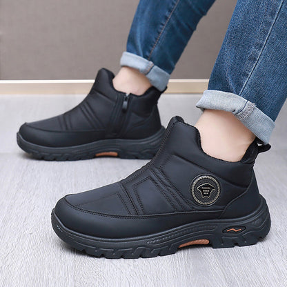 🏆【39-44】🔥Nové pánske zimné teplé nazúvacie snehové topánky s flísovou podšívkou