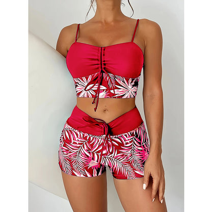 🏊‍👙【40KG-100KG】🌴 Elegáns, plus size mintás fürdőruha