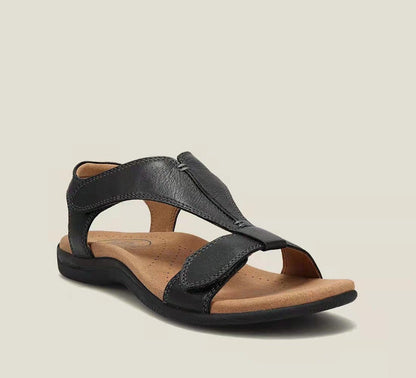 ✨ Puha valódi bőr női szandál vastag talppal – kényelem és stílus egyben! 👡