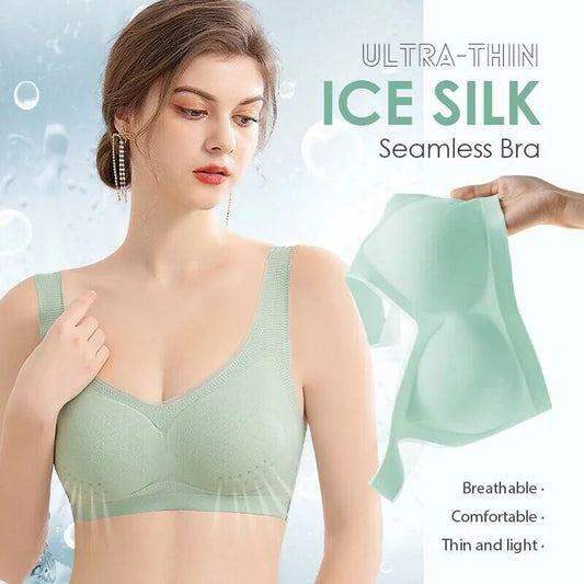 [Vásároljon 1-et, kap 1-et ingyen][M-5XL] Ice Silk Seamless Ultra vékony melltartó ID:3579823