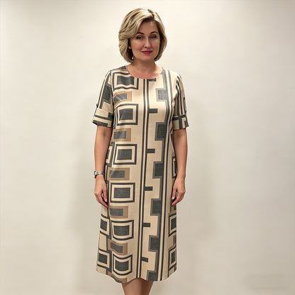 🌷【Időben korlátozott kedvezmény】【S-5XL】🔥Kiváló minőségű selyemruha, sima és kényelmes