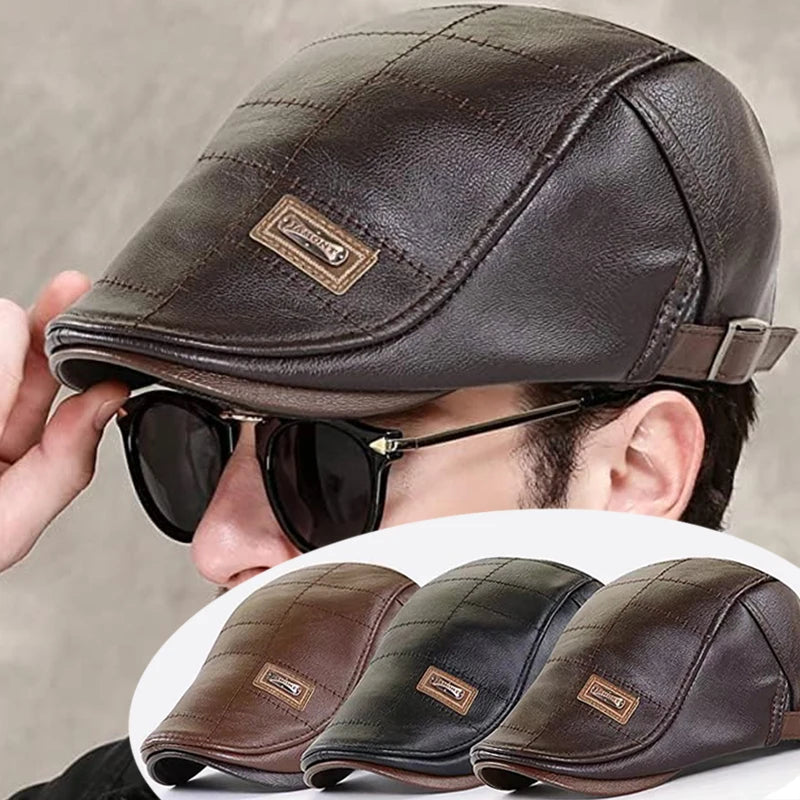 🧢【Szezoni kedvezmény】🔥Vintage prémium bőrsapkát