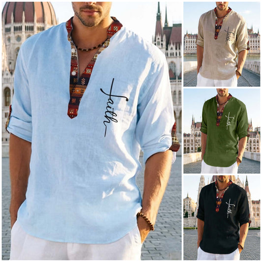 👔 50% kedvezmény 💥 Férfi tiszta pamut V-nyakú póló (40-100kg), plus size ✅ Utánvétes fizetés