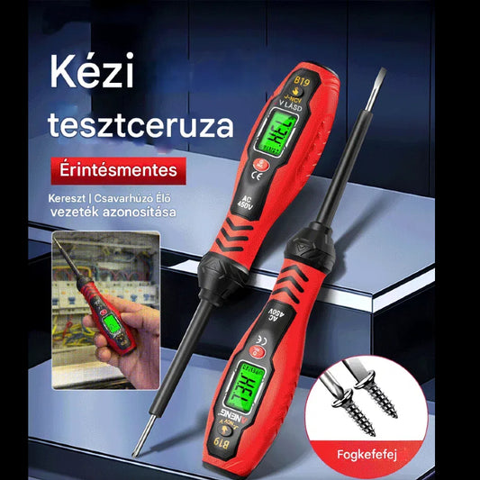 🔥【Vásároljon 1-et, kapjon 1-et ingyen】Nagy pontosságú intelligens mérőtoll, digitális kijelzős többfunkciós indukciós mérőtoll, áramkör-érzékelés