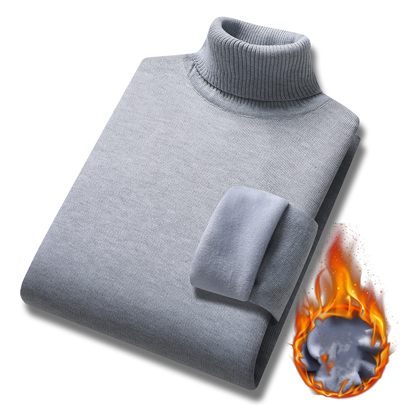 🔥【M-4XL】🔥 Nowy, lekki, luksusowy męski sweter z golfem z kaszmiru, swobodny, biznesowy sweter