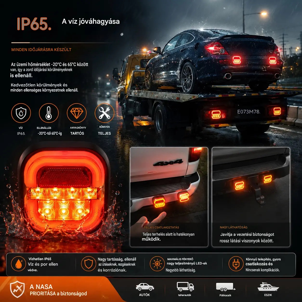 🚦 Luces LED para remolque de coche
