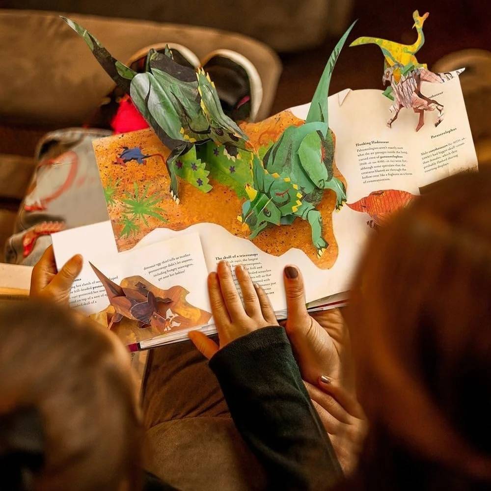 【Vásároljon 1-et, kapjon 1-et ingyen】📕 3D ŐskoriDinoszauruszokKiugró könyv Dinoszaurusz Enciklopédia