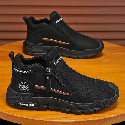 【39-44】Férfi sportcipők 2025😍 divatos cipzáras munkáscipő kültéri tevékenységekhez és munkahelyi védelemhez.