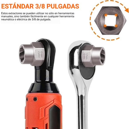🔥Oferta por tiempo limitado🔥Juego de extractores de tuercas de 14 piezas, un kit de herramientas para quitar tornillos y tuercas rotos