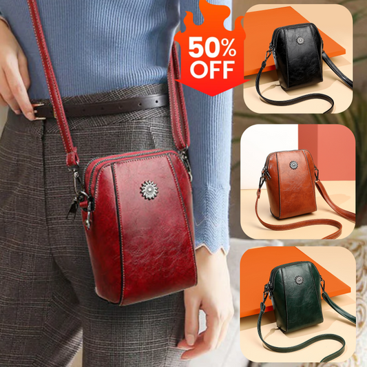 🔥👜【Időben korlátozott promóció -50%】💖Új mini multifunkcionális divatos valódi bőr válltáska 2026