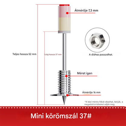 【50 db】Új mini M8 menetes csap kiszerelő anyával